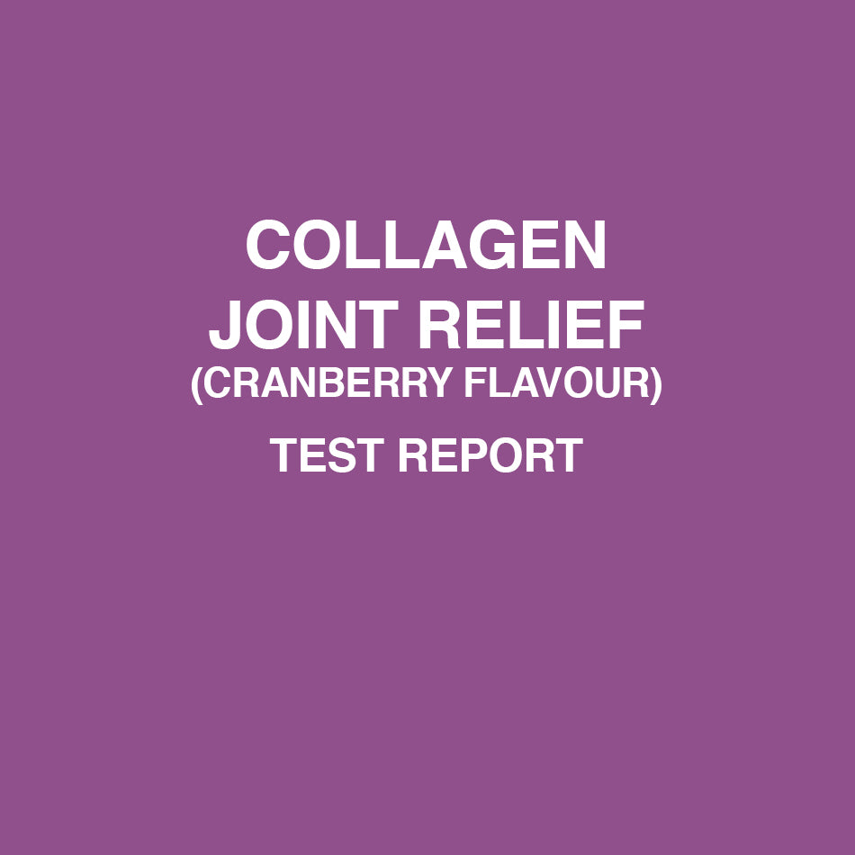 Joint Relife Cranberry test report - HealthyHey