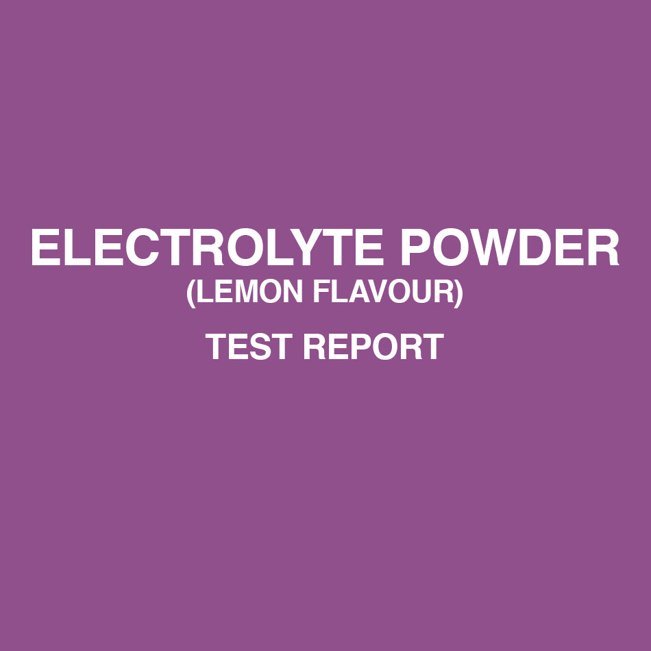 Electrolyte Lemon test report - HealthyHey