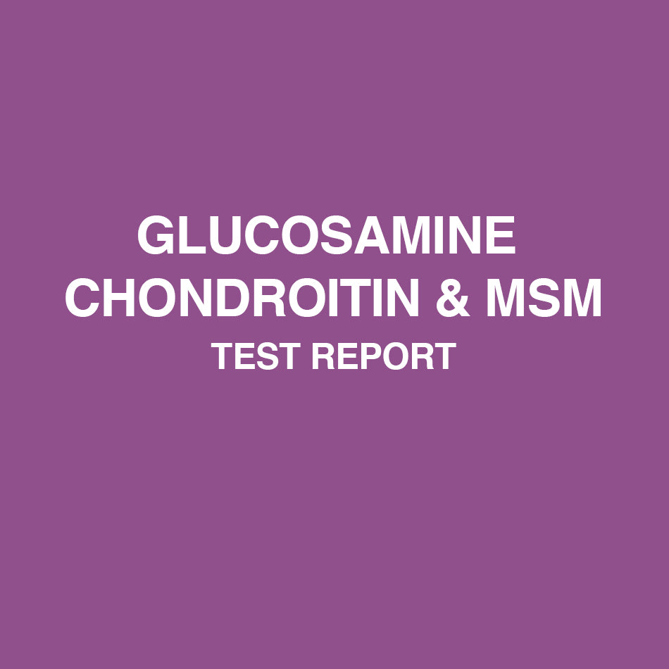 Glucosamine + Chondroitin MSM Lemon test report - HealthyHey