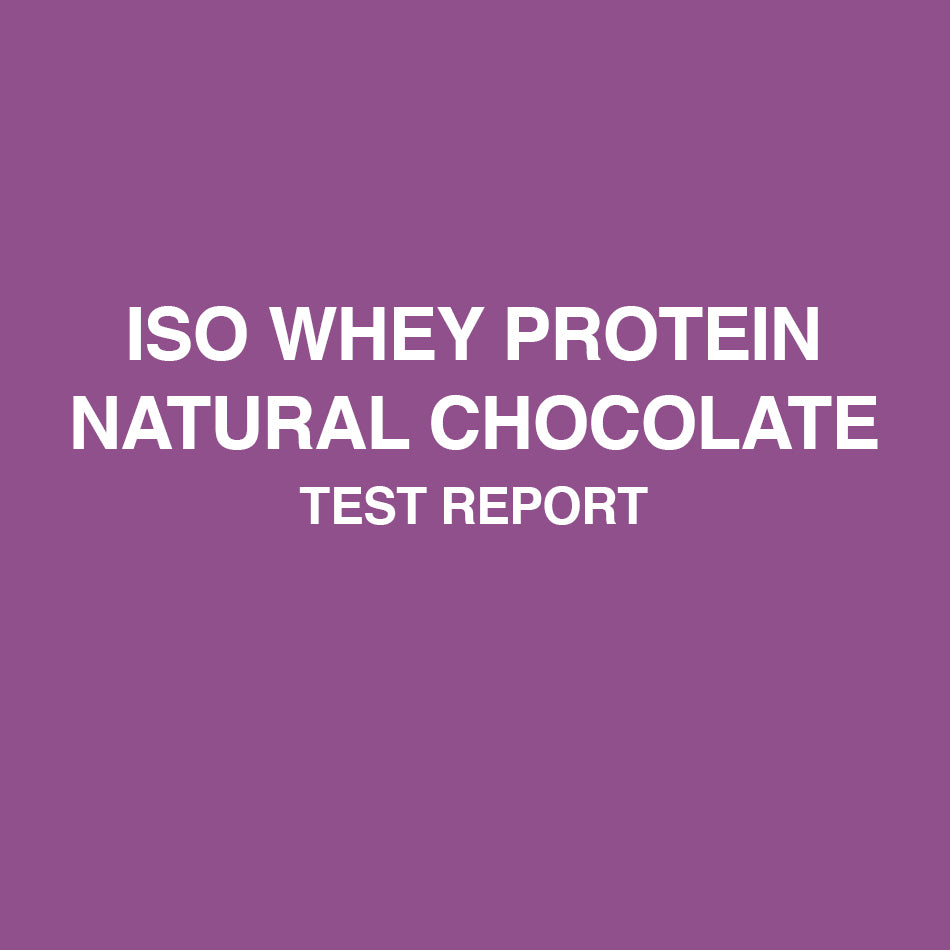 ISO Whey Protein Natural Chocolate Flavour test report - HealthyHey
