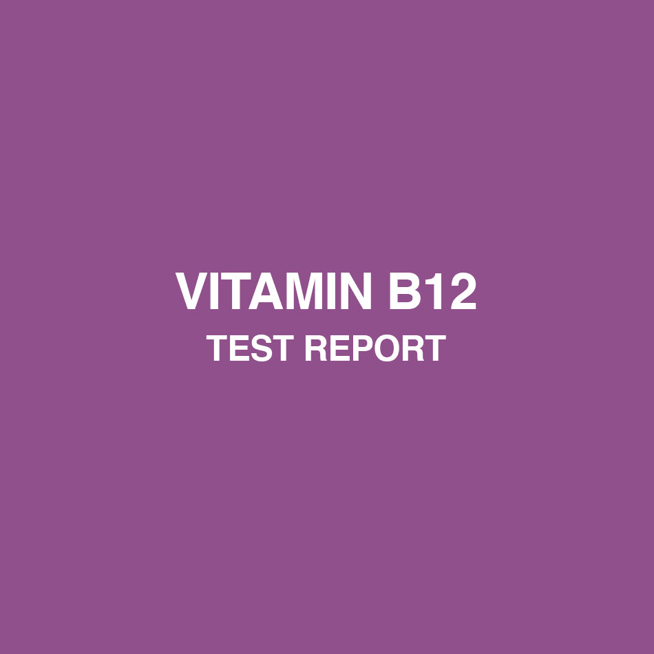 Natural derived vitamin B12 test report - HealthyHey
