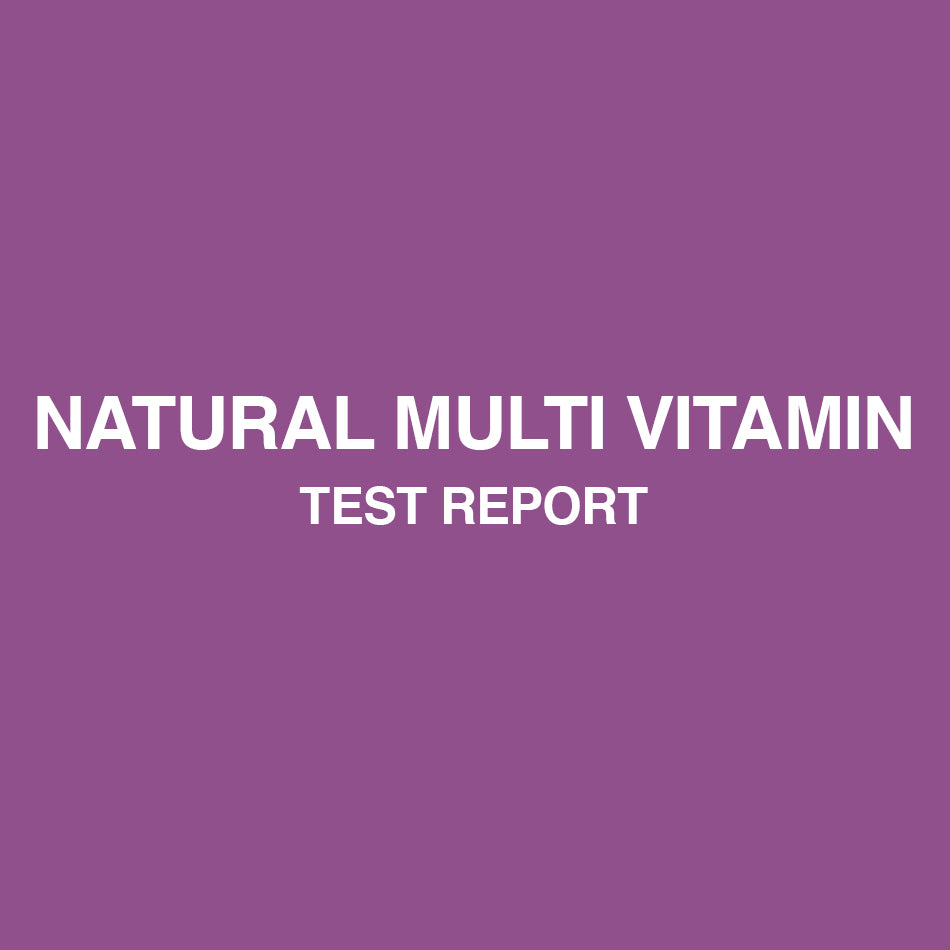 Natural Multivitamin test report - HealthyHey