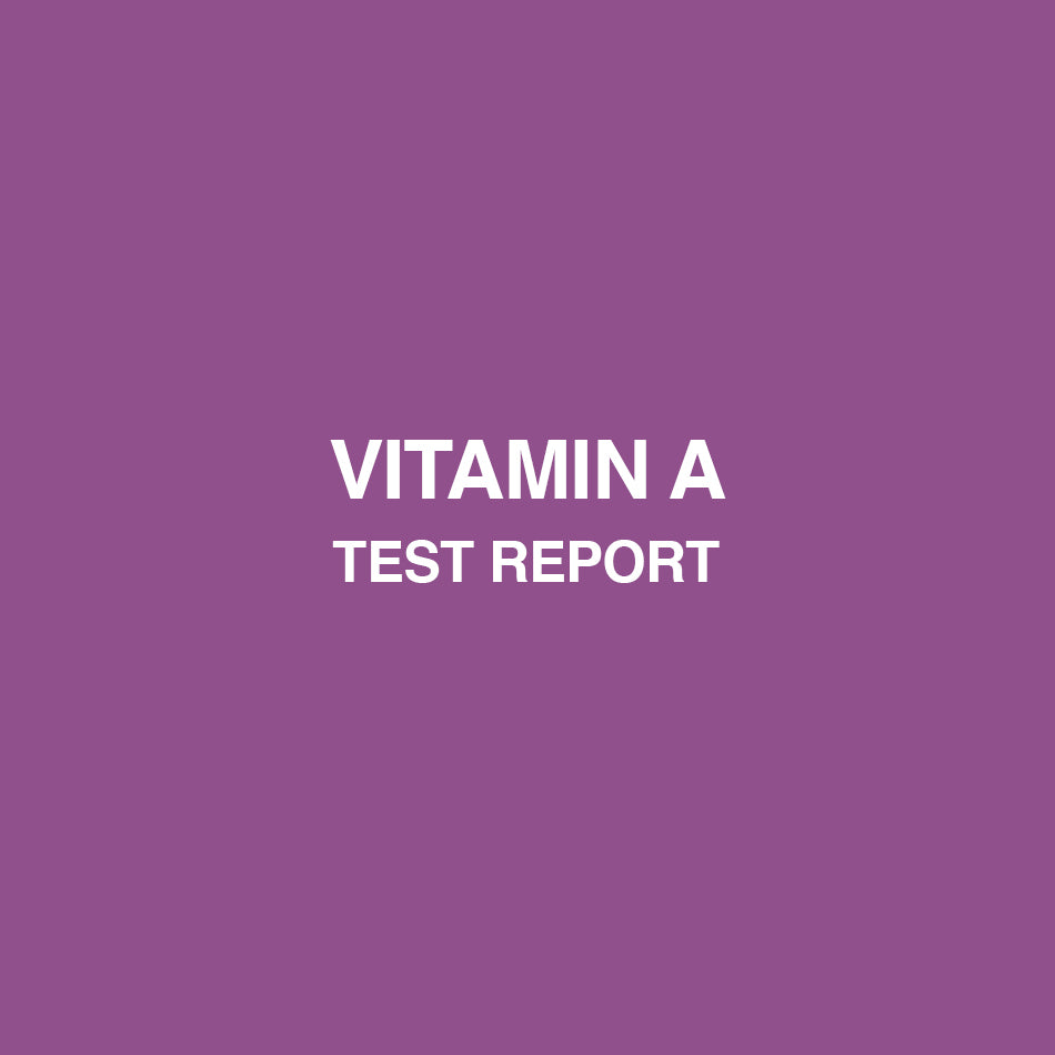 Natural vitamin A test report - HealthyHey