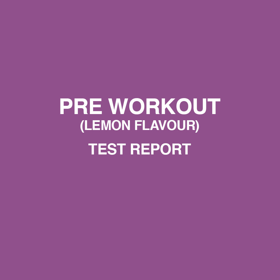 Pre-Workout Lemon test report - HealthyHey