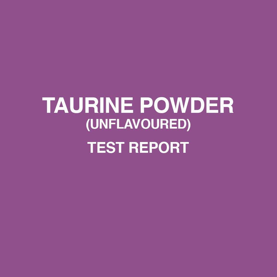 Taurine Powder test report - HealthyHey