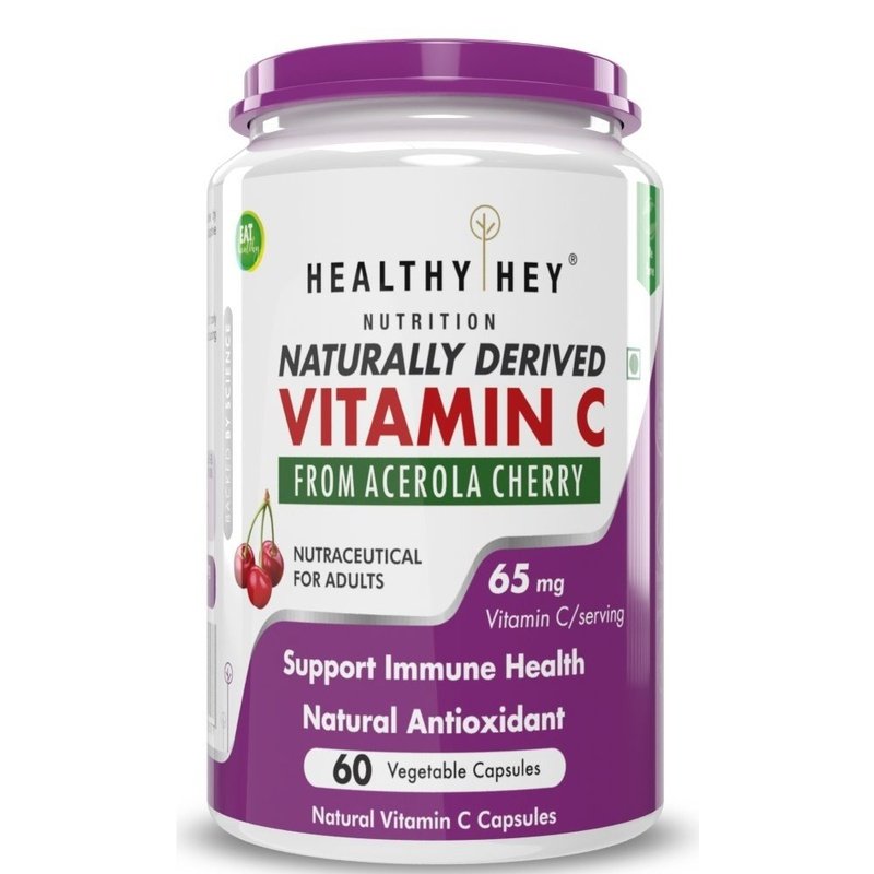 100% Natural Acerola Cherry Vitamin C - Supports Immune Health - HealthyHey Nutrition