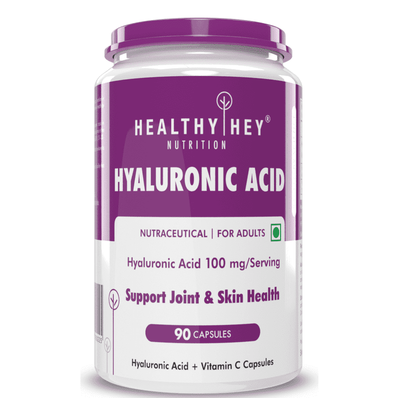 Hyaluronic Acid, Support joint & Skin Health 2X Plus Veg Capsules - 90 veg capsules