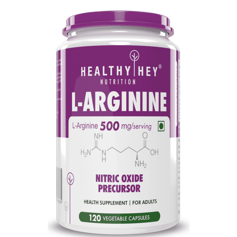 L-Arginine, Nitric oxide Precursor 500mg, 120 Veg Capsules
