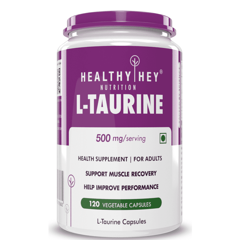 L-Taurine, Support Muscle recovery Amino, Acid Supplement -120 Veg Capsules