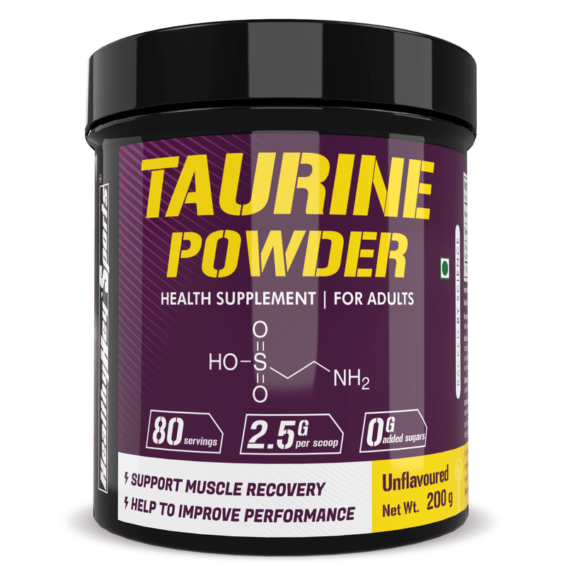 Taurine Powder, Support Muscle Recovery -Amino Acid Supplement - Improve Performance & Helps Recovery - 200 gram - 80 Servings