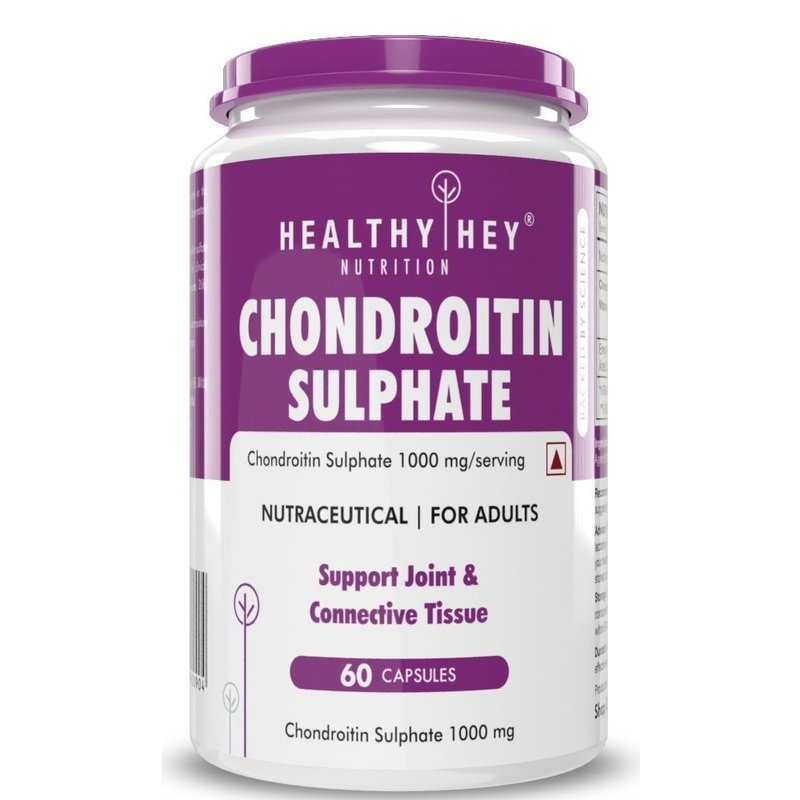 Chondroitin Sulphate - Support for Joints & Connetive Tissues, 60 Capsules - HealthyHey Nutrition