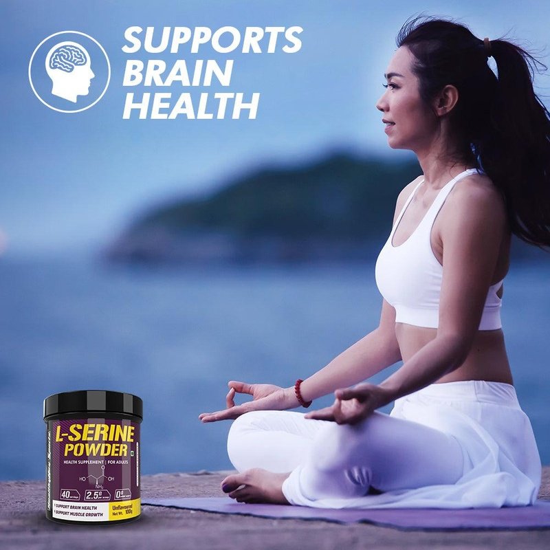 L-Serine Powder, Support Brain Health - 100g - Unflavoured - HealthyHey Nutrition