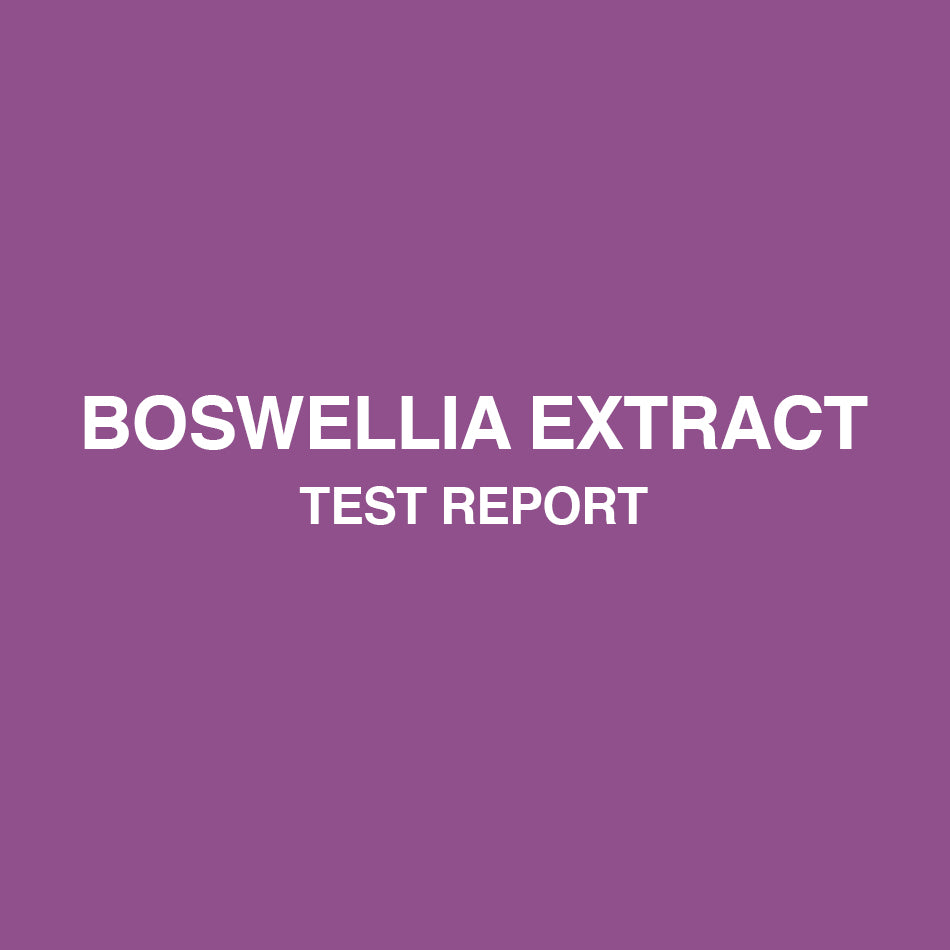 Boswellia Extract test report - HealthyHey