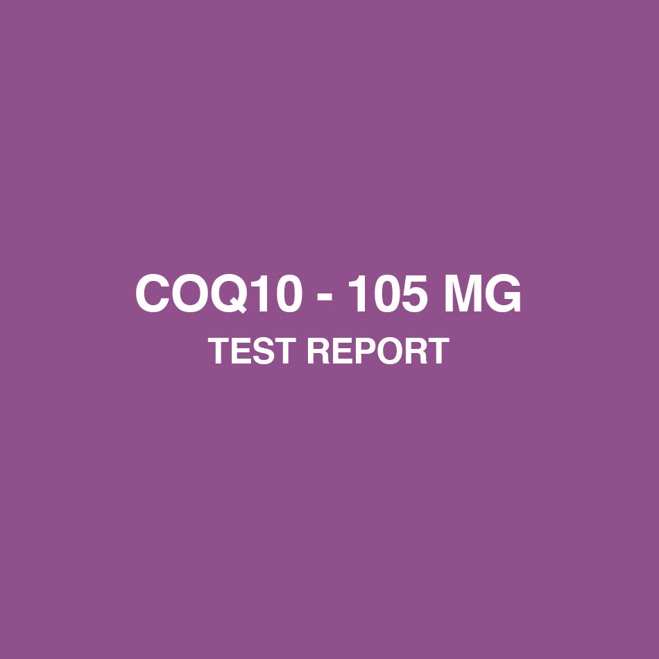 COQ10 105mg test report - HealthyHey