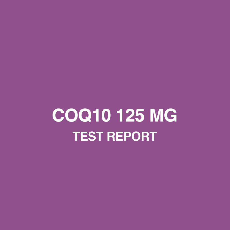 CoQ10 125 mg test report - HealthyHey
