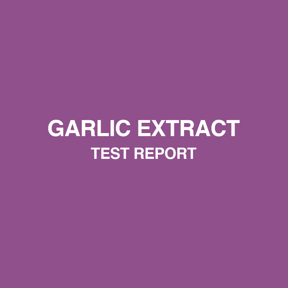 Garlic Extract test report - HealthyHey
