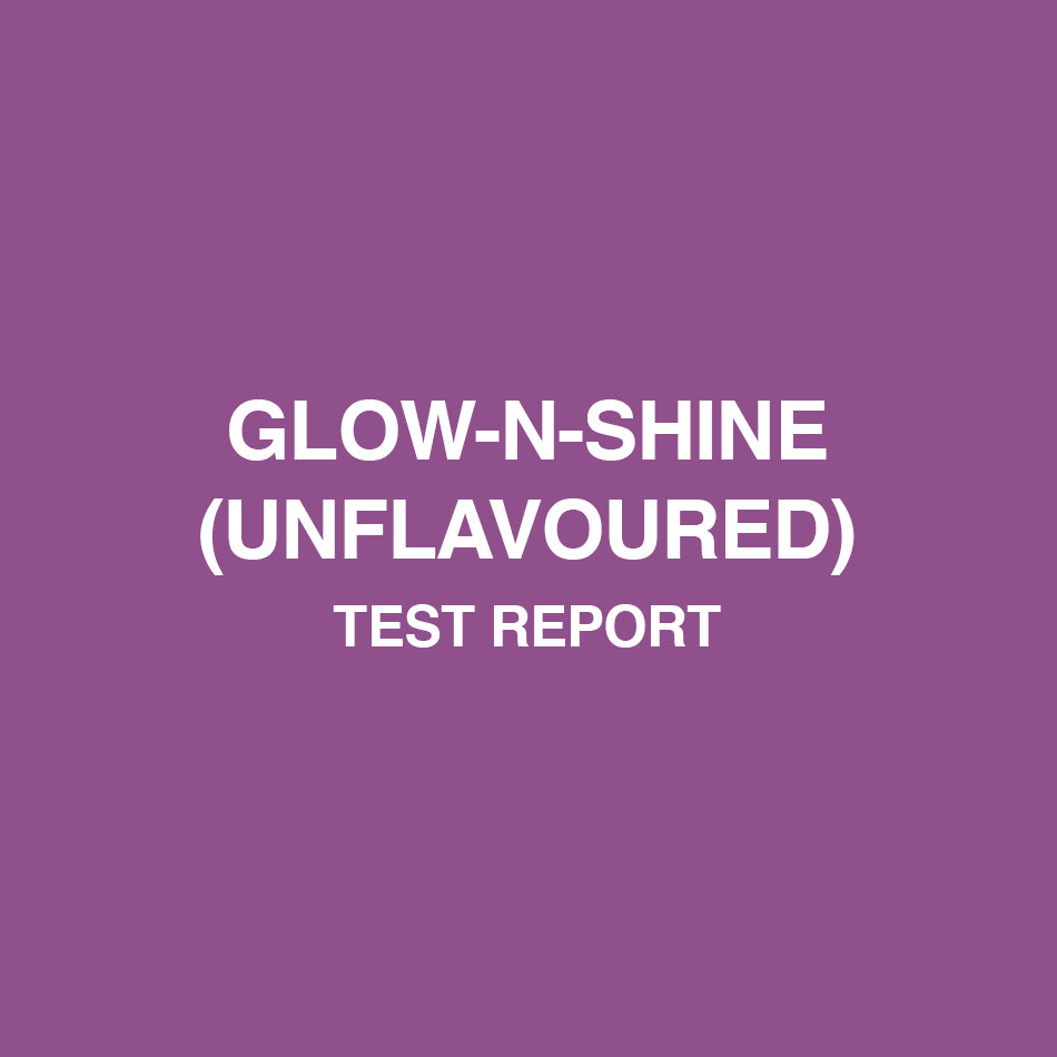 Glow-N-Shine (Gold Collagen ) Unflavoured test report - HealthyHey