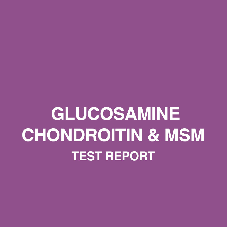 Glucosamine Chondroitin and MSM test report - HealthyHey