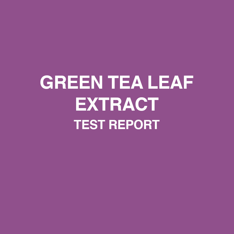Green tea Extract test report - HealthyHey