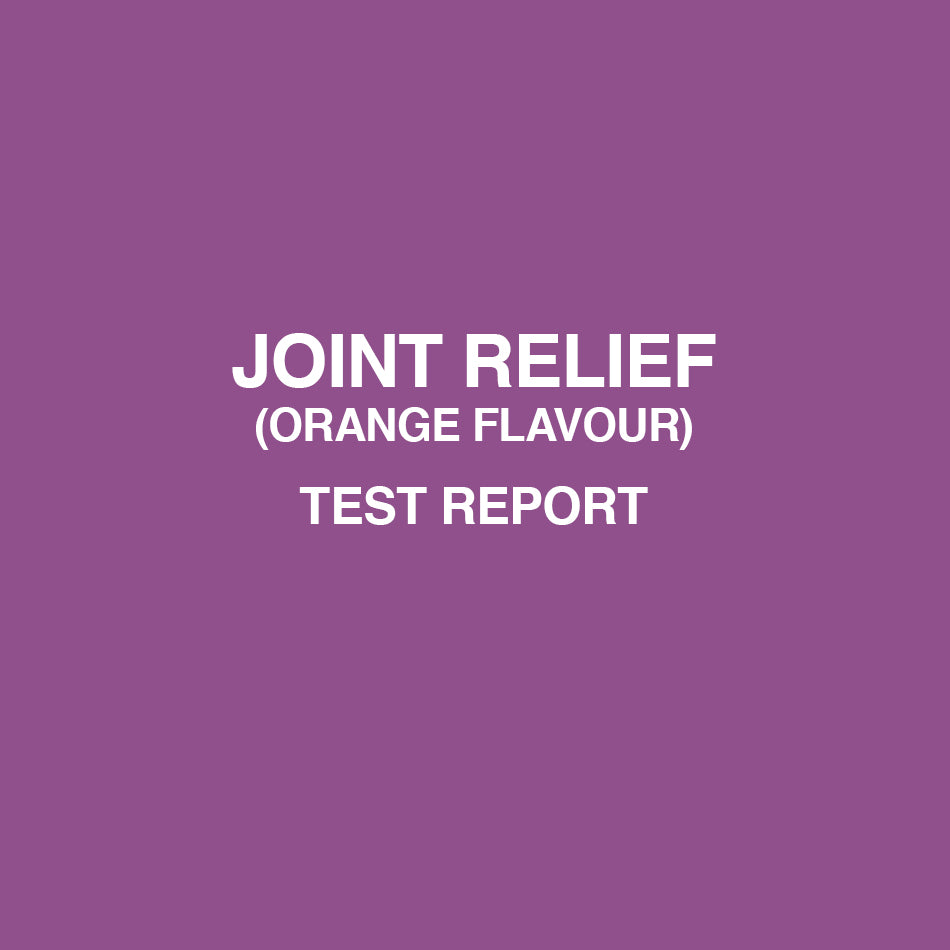 Joint relief orange test report - HealthyHey