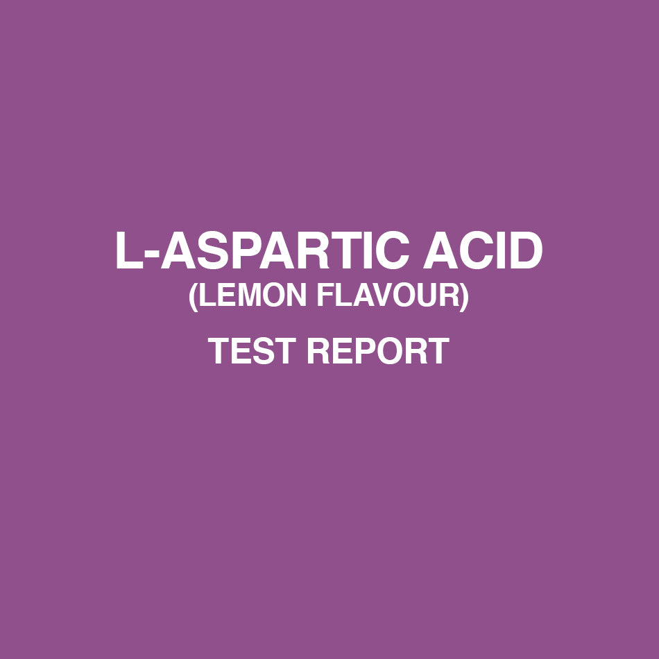 L-Aspartic Acid Lemon flavour test report - HealthyHey