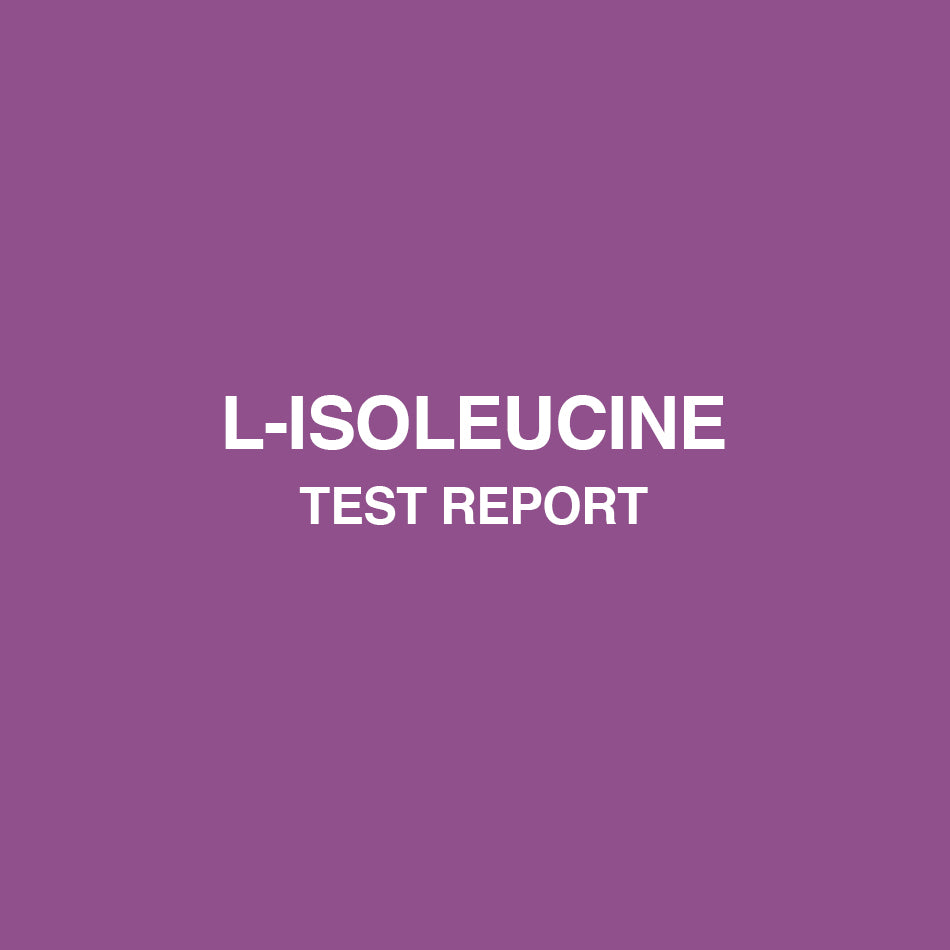 L-Isoleucine test report - HealthyHey