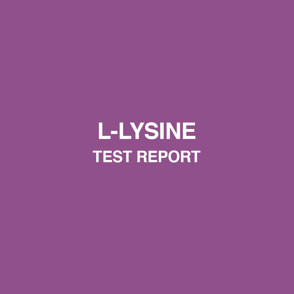 L-Lysine test report - HealthyHey