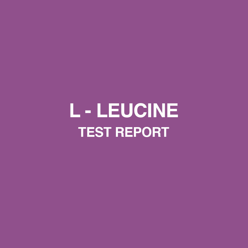 L-Leucine test report - HealthyHey