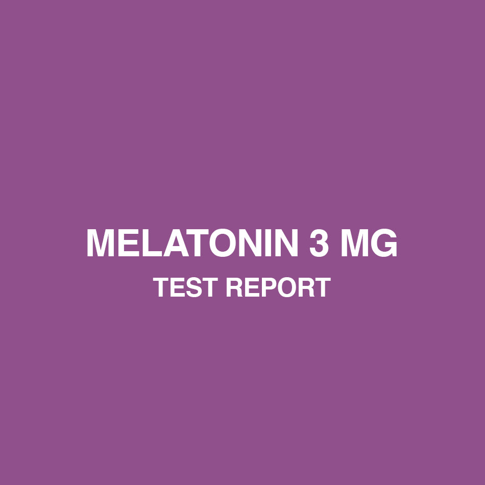 Melatonin 3mg test report - HealthyHey