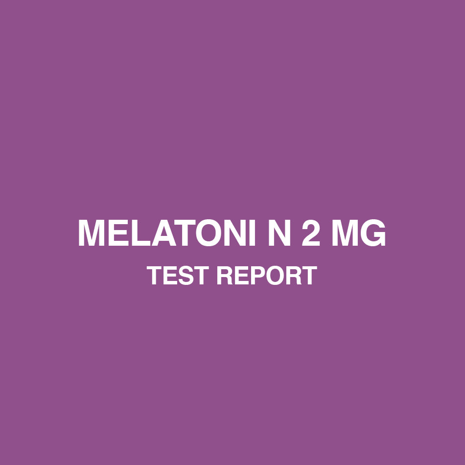 Melatonin 2mg test report - HealthyHey