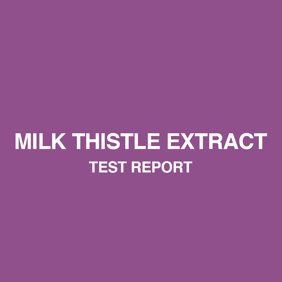 Milk Thistle test report - HealthyHey