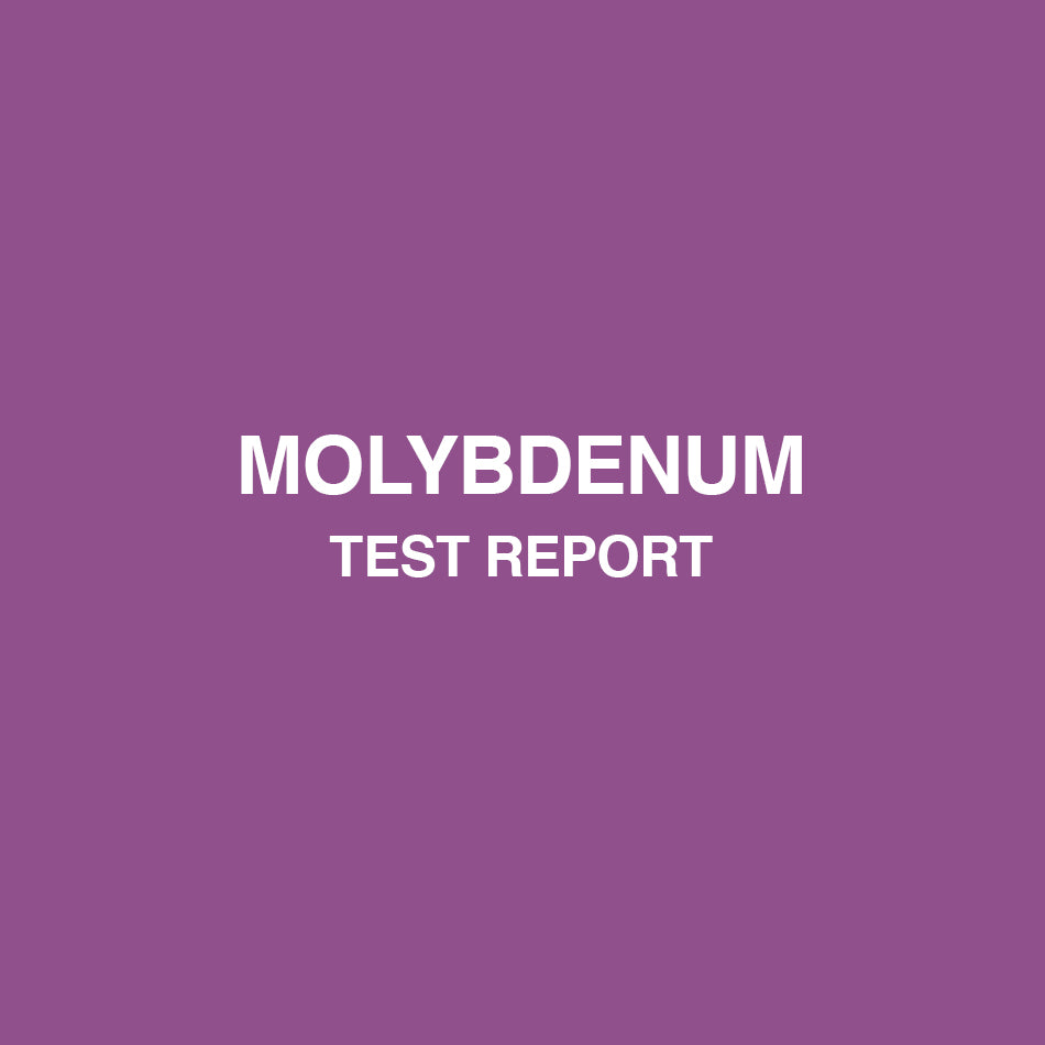 Molybdenum test report - HealthyHey