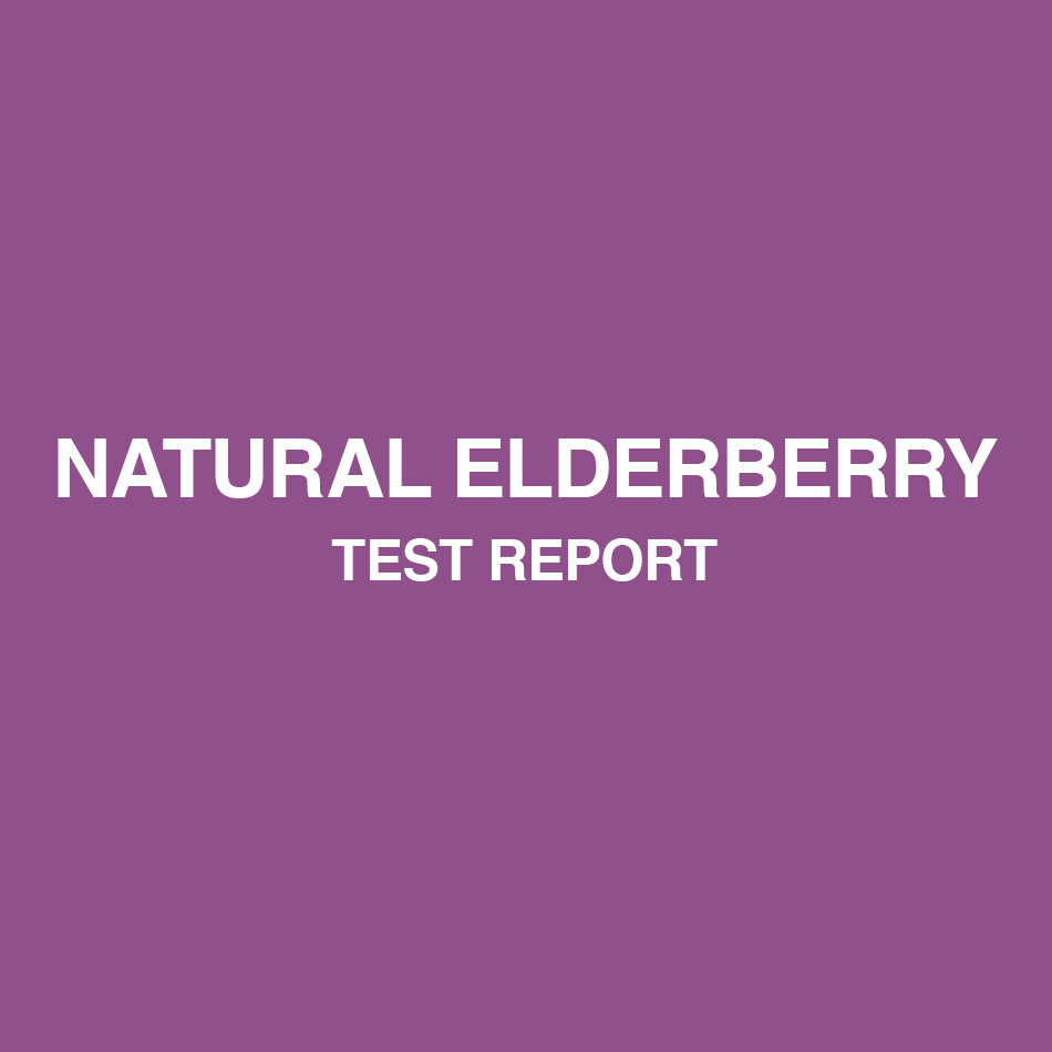 Natural Elderberry Extract test report - HealthyHey