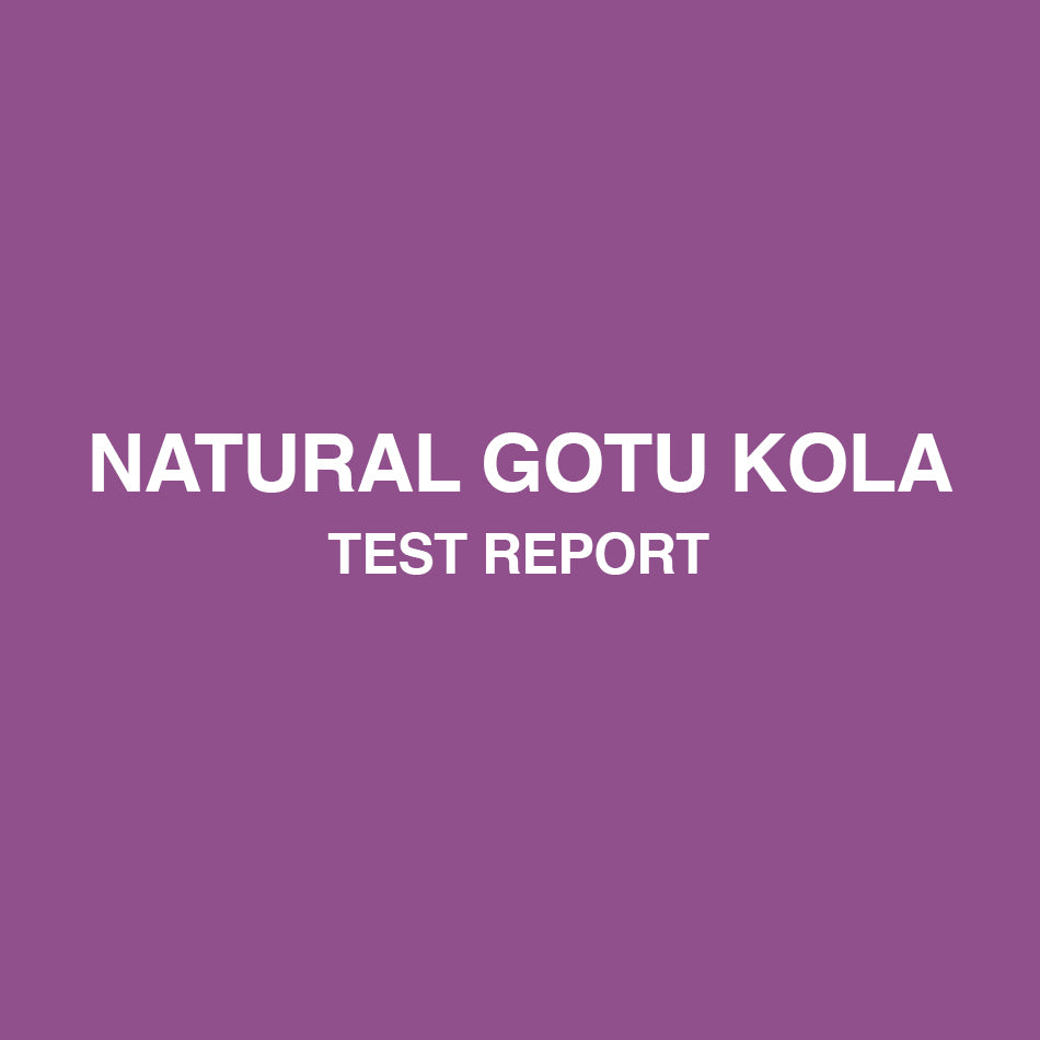 Gotu Kola test report - HealthyHey