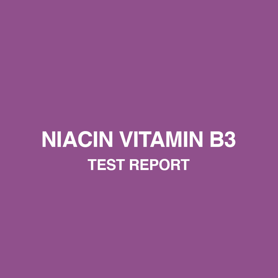 Niacin test report - HealthyHey