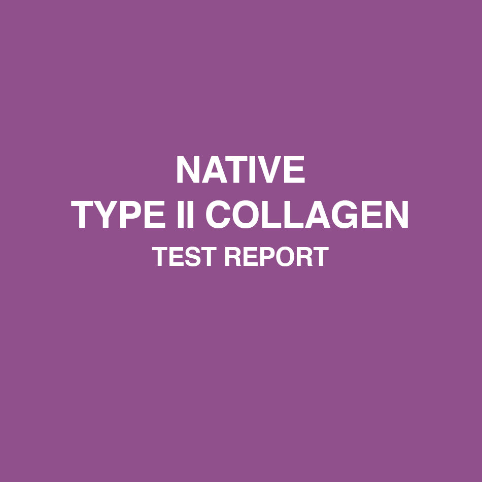 Native Type II Collagen test report - HealthyHey
