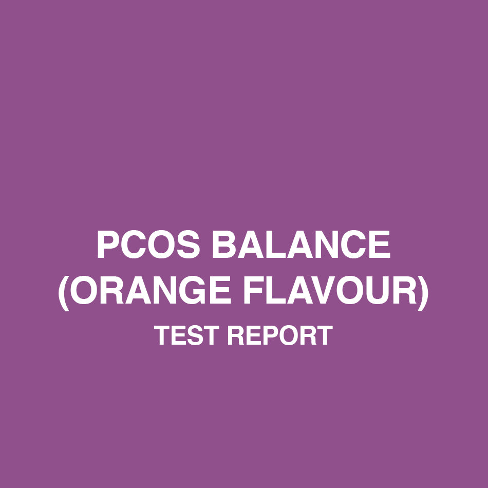PCOS Balance (Orange Flavour) test report - HealthyHey