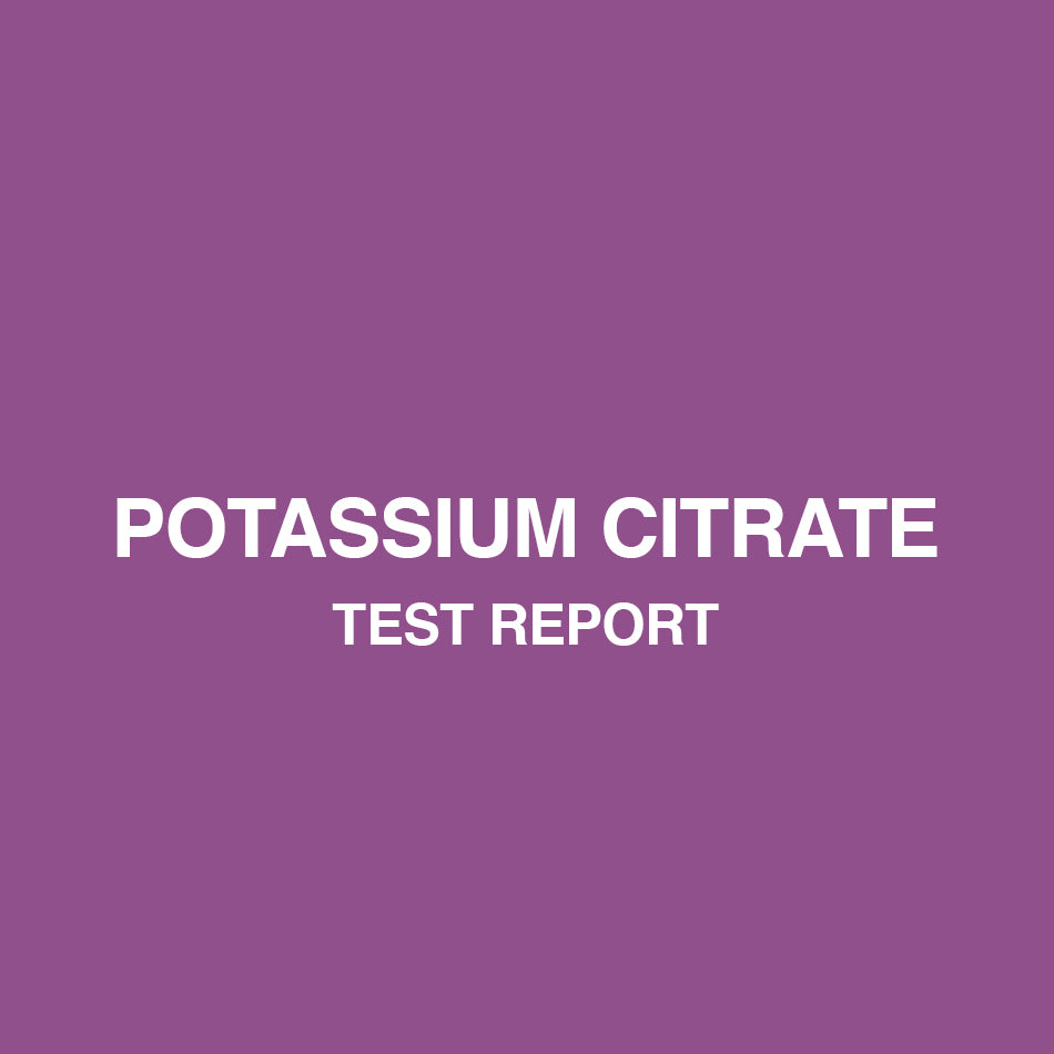 Potassium Citrate test report - HealthyHey
