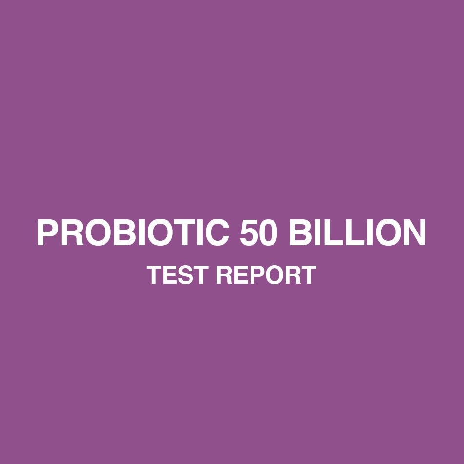 Probiotic 50 Billion test report - HealthyHey