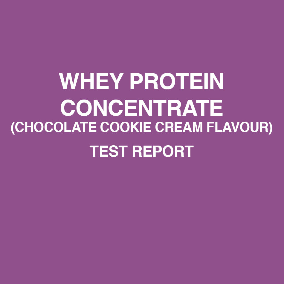 Whey Protein Concentrate Chocolate Cookie Cream test report - HealthyHey