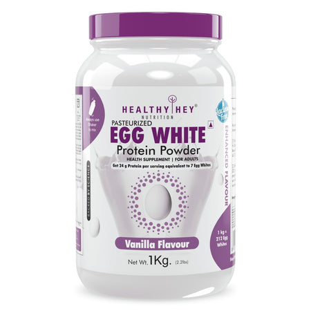 100% Egg White Protein - Instant Mix - 80% Protein - Non GMO & Lactose Free - HealthyHey Nutrition