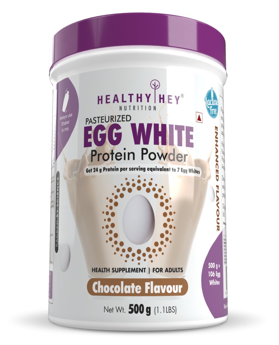 100% Egg White Protein - Instant Mix - 80% Protein - Non GMO & Lactose Free - HealthyHey Nutrition