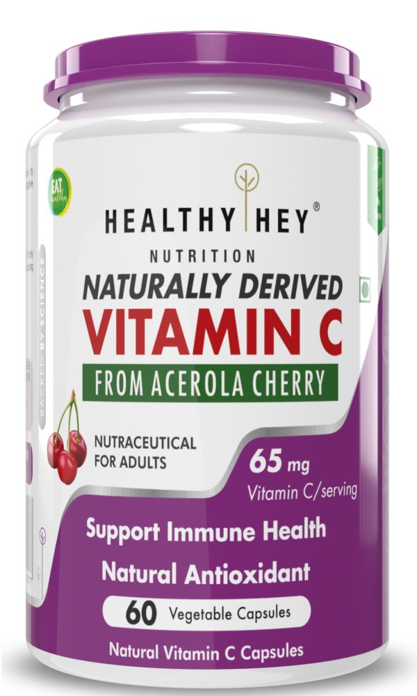 100% Natural Acerola Cherry Vitamin C - Supports Immune Health - HealthyHey Nutrition