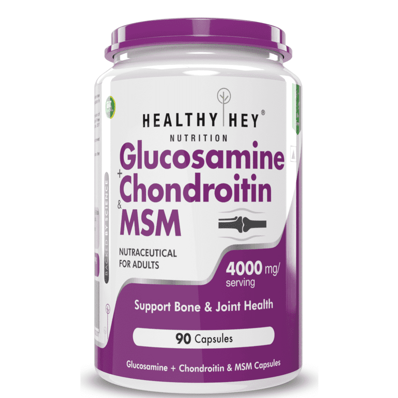 डबल स्ट्रेंथ ग्लूकोसामाइन चोंड्रोइटिन और एमएसएम, उपास्थि के लिए हड्डी और संयुक्त स्वास्थ्य का समर्थन; जोड़ और हड्डी; 90 कैप्सूल 