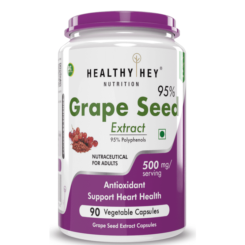 Grape Seed Extract, Antioxidant support Heart Health - 90 veg capsules