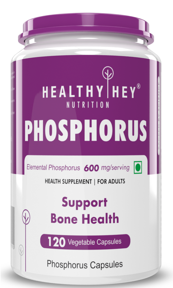 Phosphorus, Support Bone Health - 120 Veg. Capsules - HealthyHey Nutrition