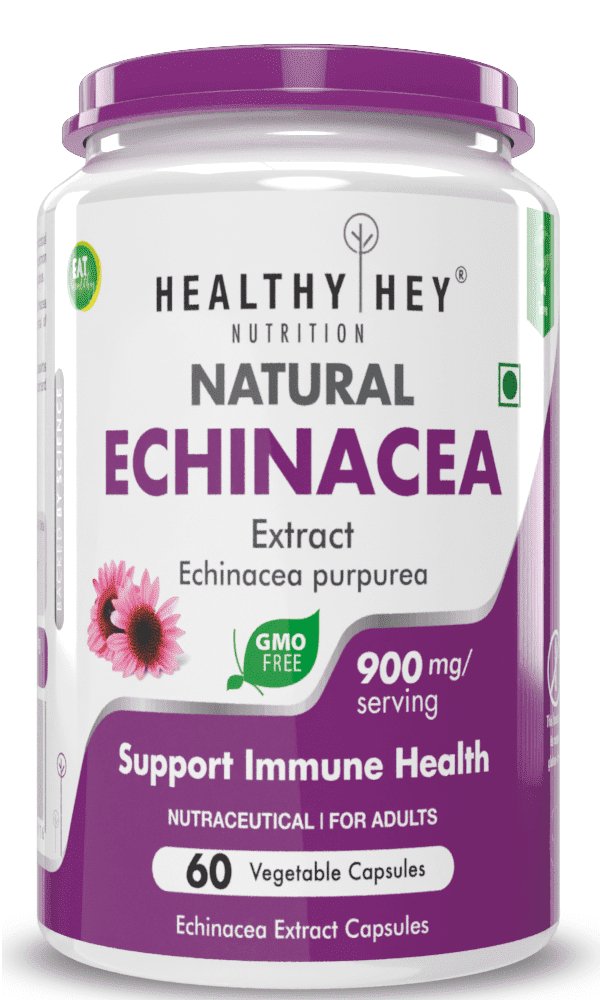 Echinacea Extract, Support Immune Health 60 veg capsules - HealthyHey Nutrition