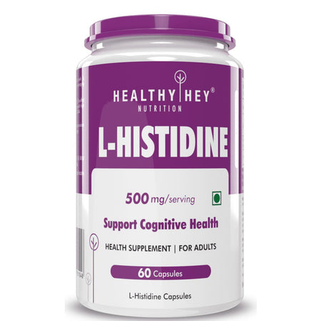 L-Histidine, Support Cognitive Health 60 Veg Capsules - HealthyHey Nutrition