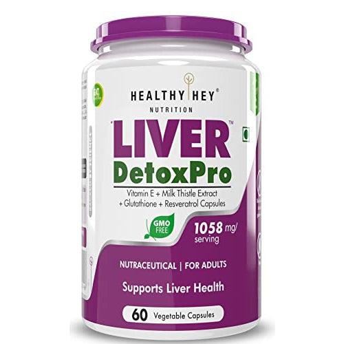 Liver DetoxPro, Supports Liver Health -60 veg capsules - HealthyHey Nutrition