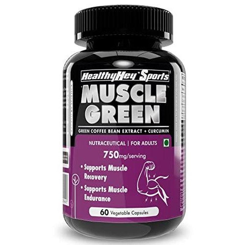Muscle Green, Support Muscle Recovery - 60 Veg Capsules - HealthyHey Nutrition